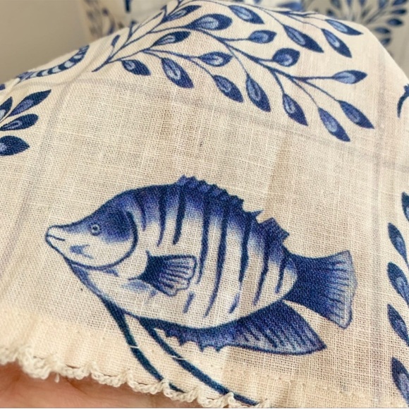 Agua Bendita Blue and White Printed Maxi Dress - Picture 8 of 11